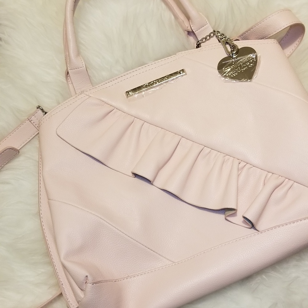 Pink Betsey Johnson crossbody bag